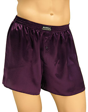 Silk Satin Boxer Shorts (M333)