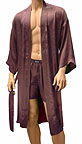 Sandwashed Silk Paisley Jacquard Robe (M352J)
