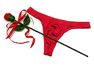 Men's Silk Knit Long Stemmed Brief Rose (Thong) (SM201)